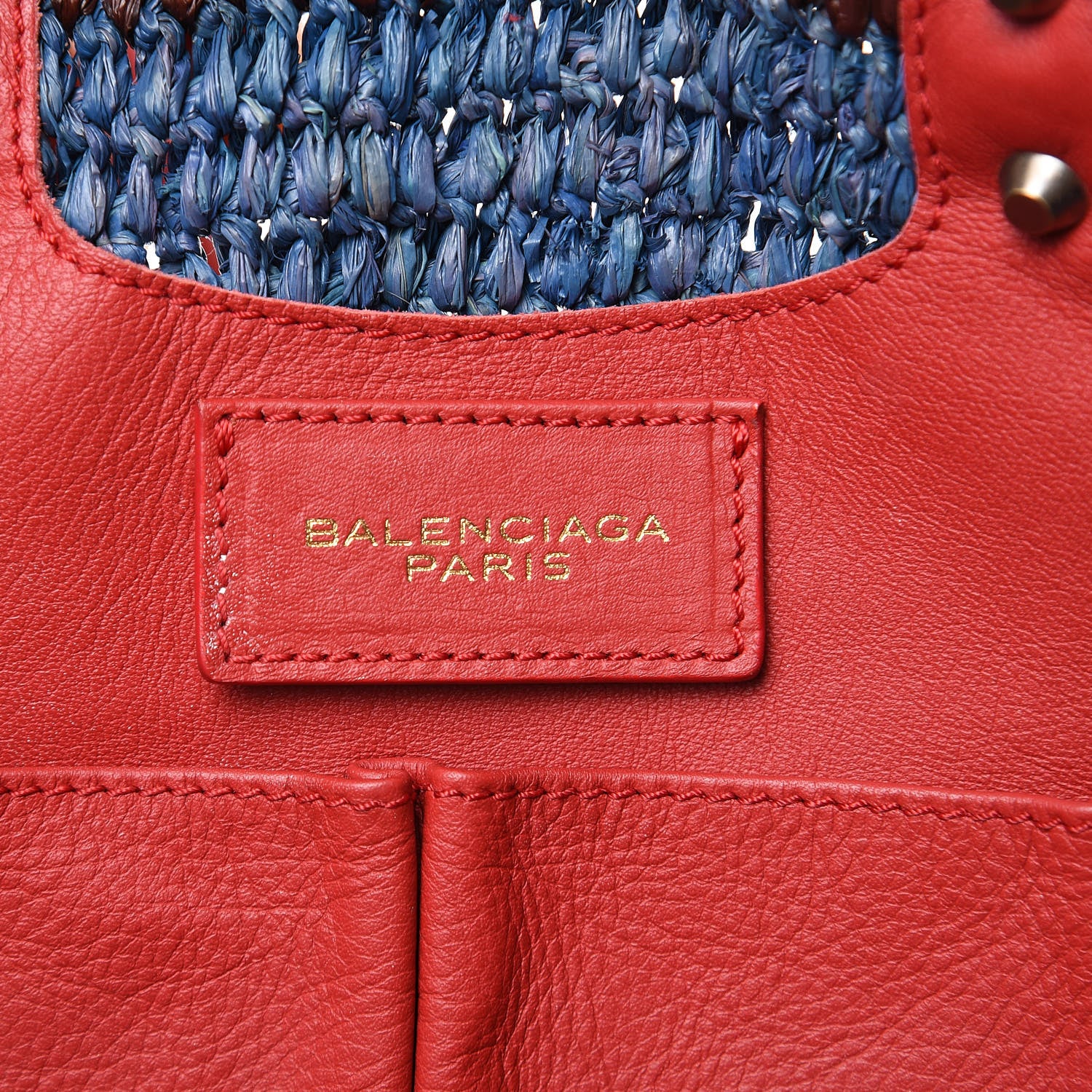Balenciaga Straw Panier Basket Tote Multicolor 6 of 11