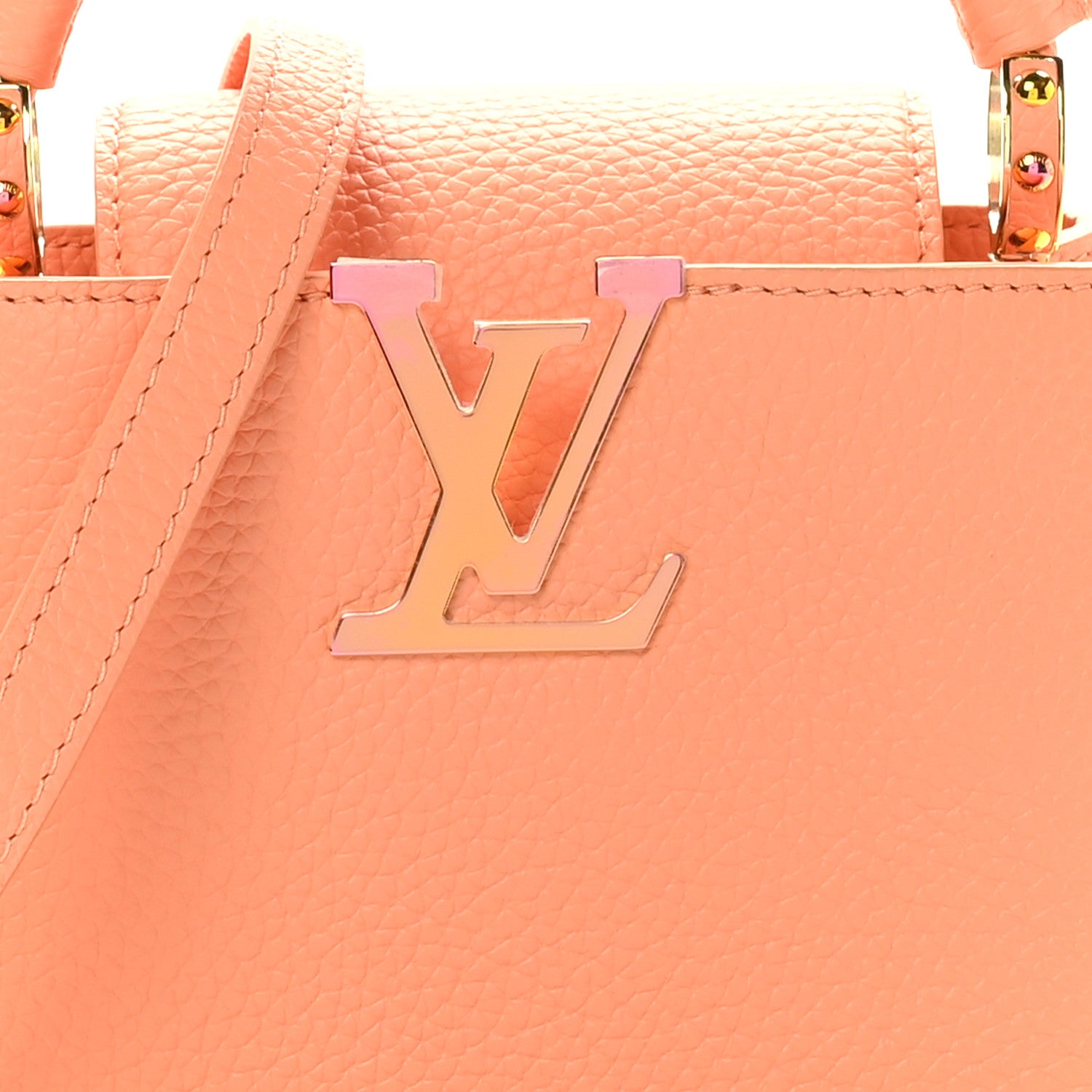 Louis Vuitton Taurillon Mini Capucines Abricot 7 of 9