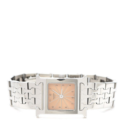 Hermes Stainless Steel 21mm Heure H Hour Quartz Watch Orange 2 of 6