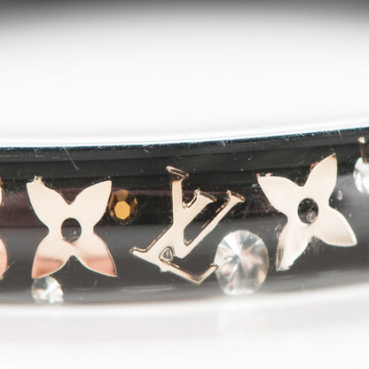 Louis Vuitton Resin Swarovski Medium Inclusion Bracelet PM Black 4 of 4