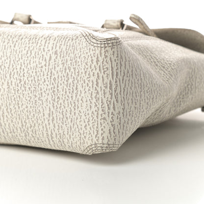 3.1 Phillip Lim Shark Embossed Textured Calfskin Large Pashli Satchel Ivory Dove 11 of 14