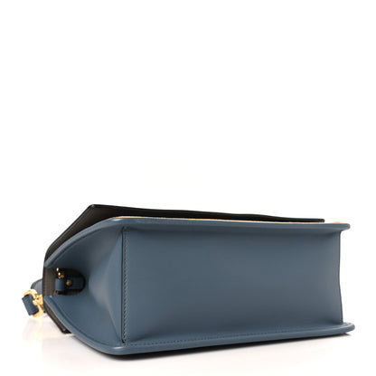 Fendi Vitello Century F is Fendi Bi-Color FF 1974 Embossed Kan I Shoulder Bag Blue 4 of 9