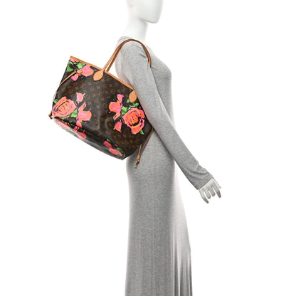 Louis Vuitton Monogram Roses Neverfull MM 2 of 10