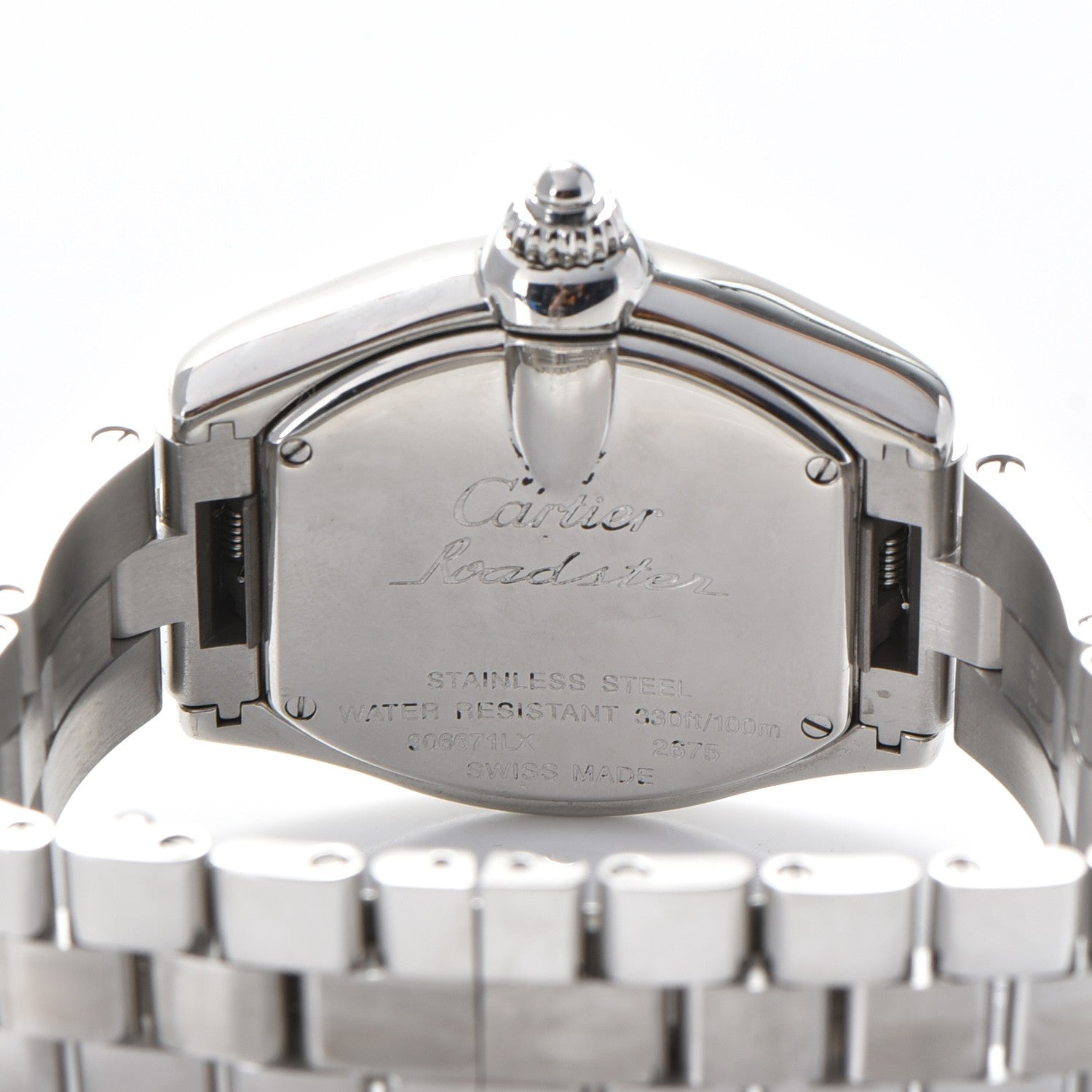 Cartier Stainless Steel 31mm Roadster Quartz Watch Pink 5 of 8