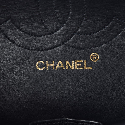 Chanel Lambskin Quilted Medium Double Flap Navy 6 of 7