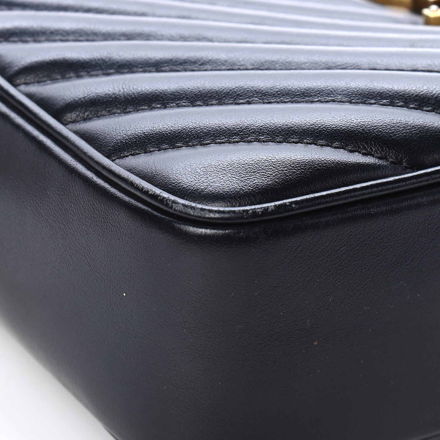 Saint Laurent Calfskin Matelasse Monogram Lou Camera Bag Black 10 of 11
