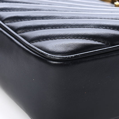 Saint Laurent Calfskin Matelasse Monogram Lou Camera Bag Black 10 of 11