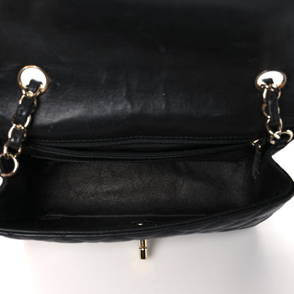 Chanel Lambskin Quilted Mini Rectangular Flap Black 5 of 19