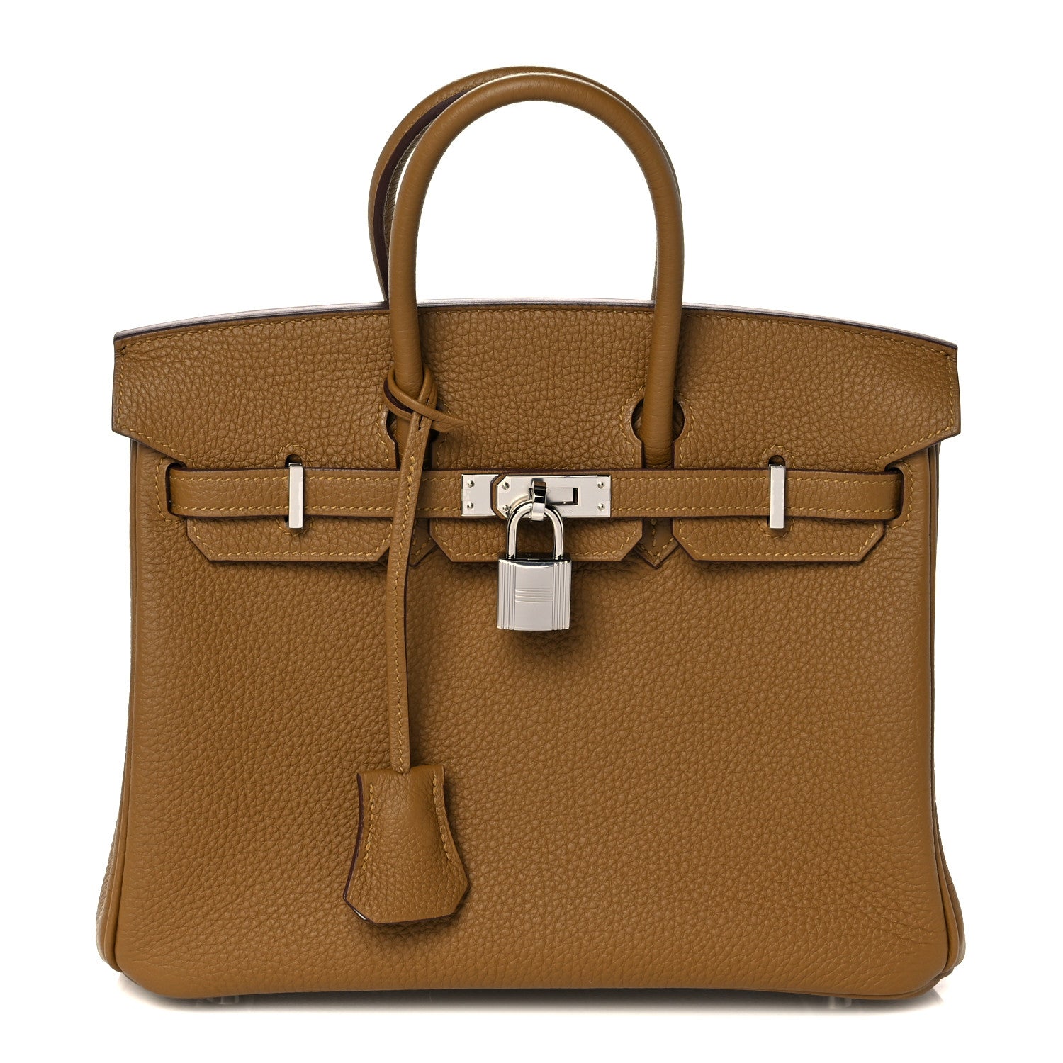 Hermes Togo Verso Birkin 25 Bronze Dore Bleu Brume 1 of 34