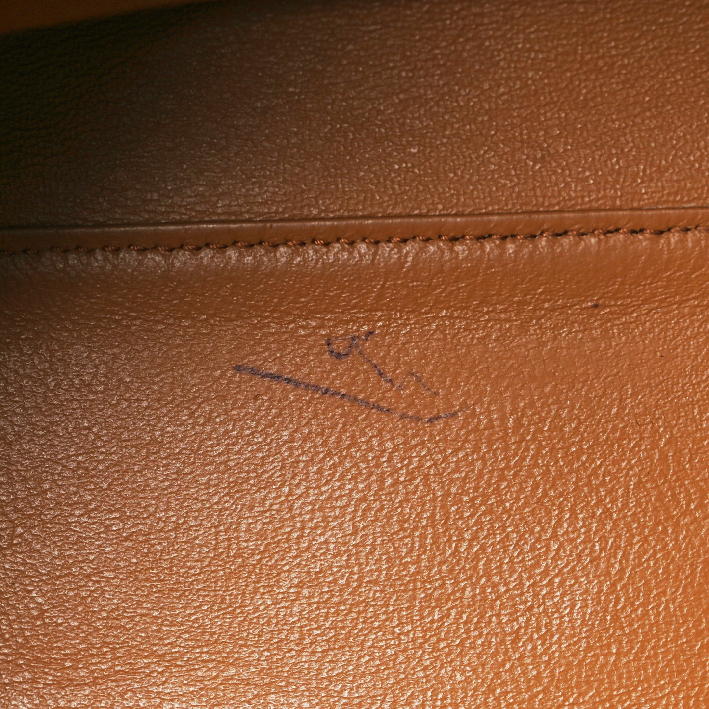 Grained Calfskin Sofia Satchel Brown