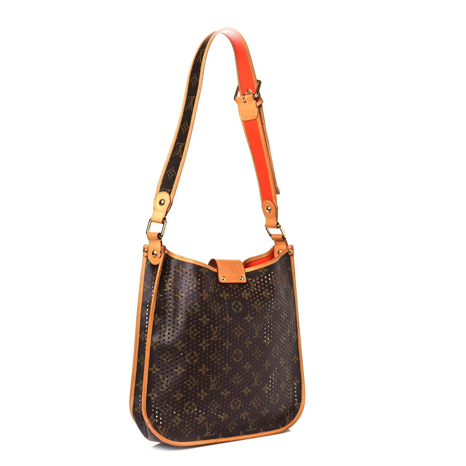 Louis Vuitton Monogram Perforated Musette Orange 3 of 14