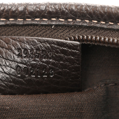 Gucci Crystal Monogram Small D Ring Gold Hobo Brown 7 of 13