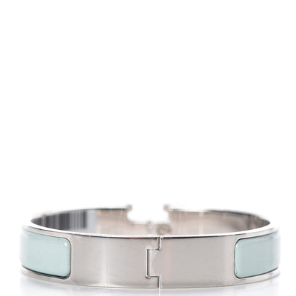 Hermes Enamel Narrow Clic Clac H Bracelet PM Vert Argile 3 of 4