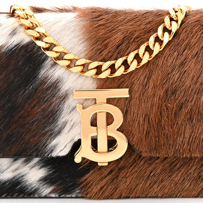 Burberry Calf Hair Large Jessie Chain TB Bag Brown 8 of 15
