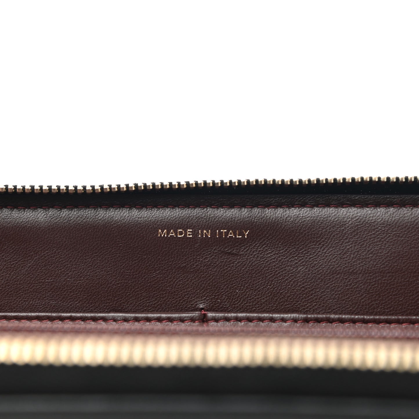 Lambskin Quilted Large Zip Around Organizer Wallet Black