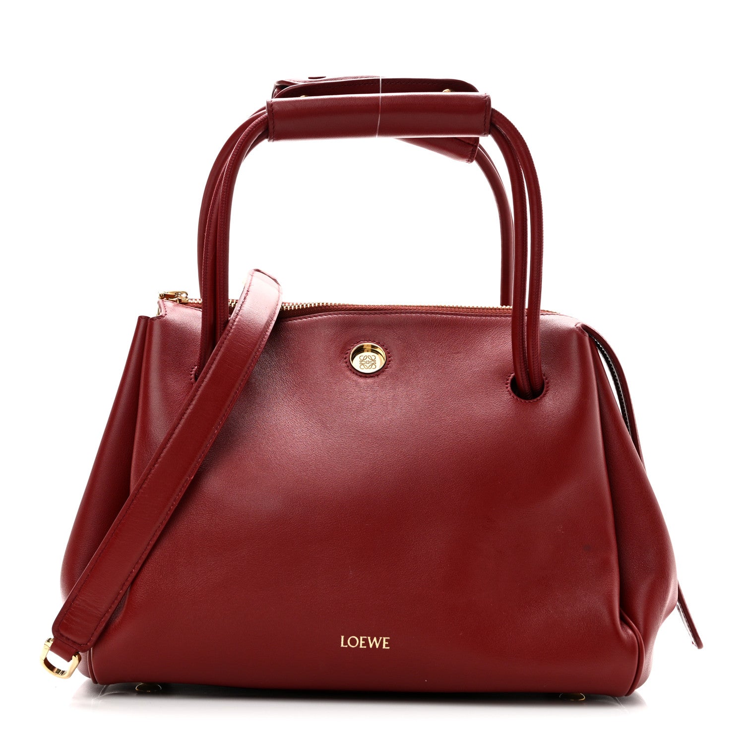 Loewe Supple Calfskin Medium Madrid Bag Dark Burgundy 1 of 10