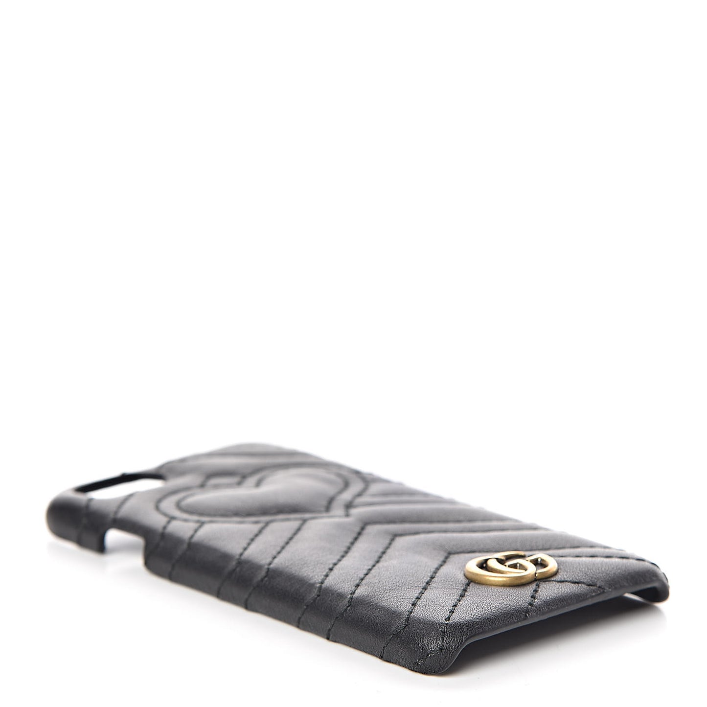 Calfskin Matelasse Marmont iPhone 7 Case Black