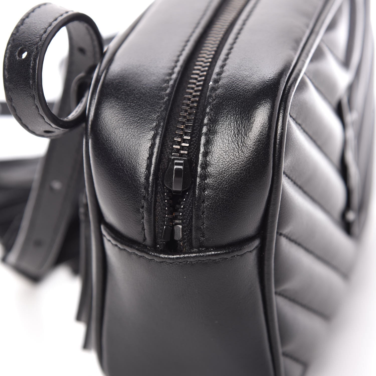 Saint Laurent Calfskin Matelasse Monogram Lou Belt Bag Black 11 of 11