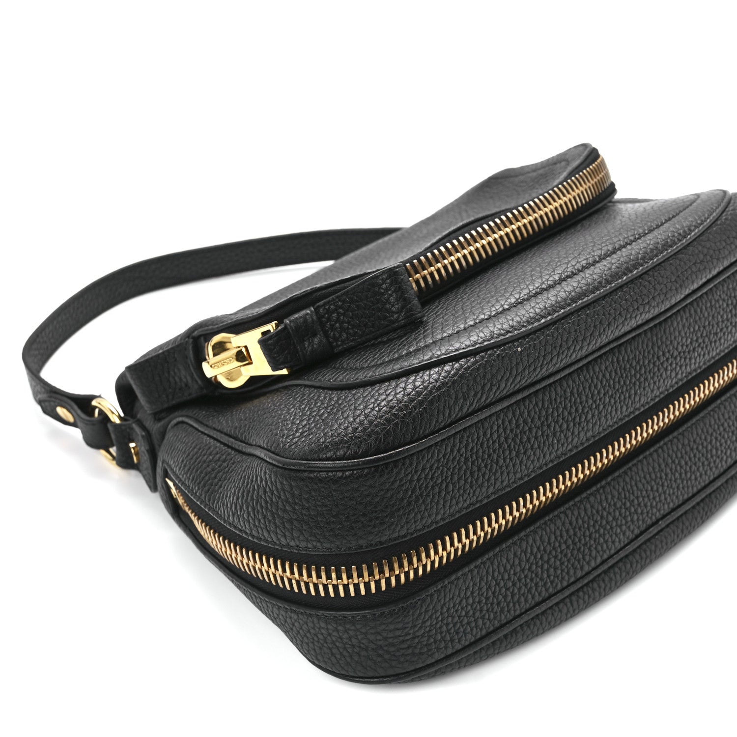 Tom Ford Grained Calfskin Medium Jennifer Crossbody Bag Black 9 of 10