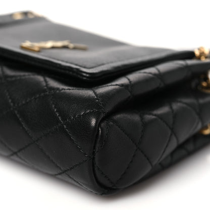 Saint Laurent Lambskin Quilted Monogram Mini Nolita Black 10 of 10