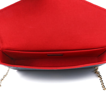 Louis Vuitton Empreinte Pochette Felicie Chain Wallet Marine Rouge 6 of 15