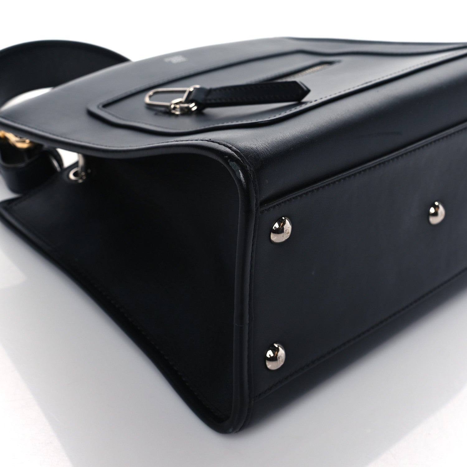 Fendi Vitello Century Opaco F is Fendi Small Runaway Satchel Black 7 of 9