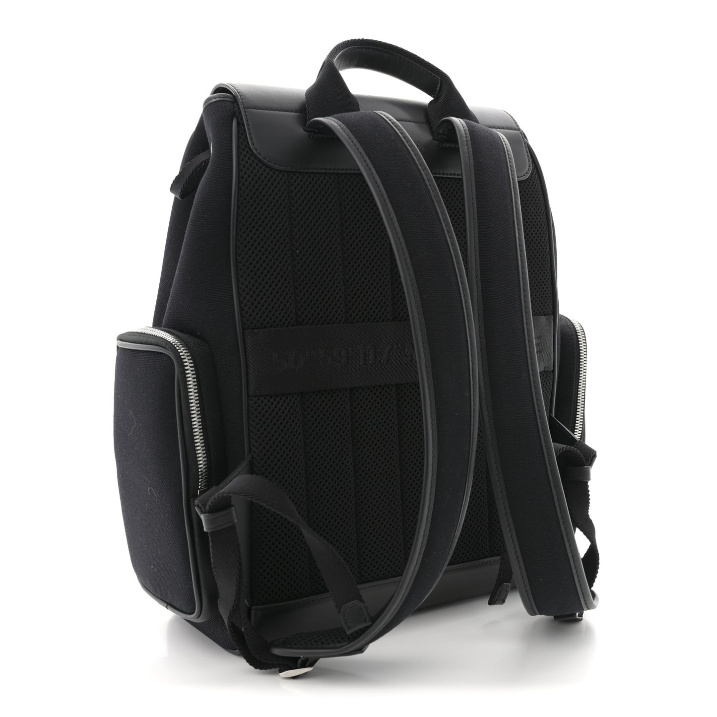 Canvas Calfskin Never Still Small Backpack Black