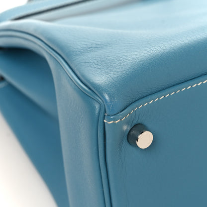 Hermes Evercolor Kelly Retourne 32 Bleu Jean 9 of 13