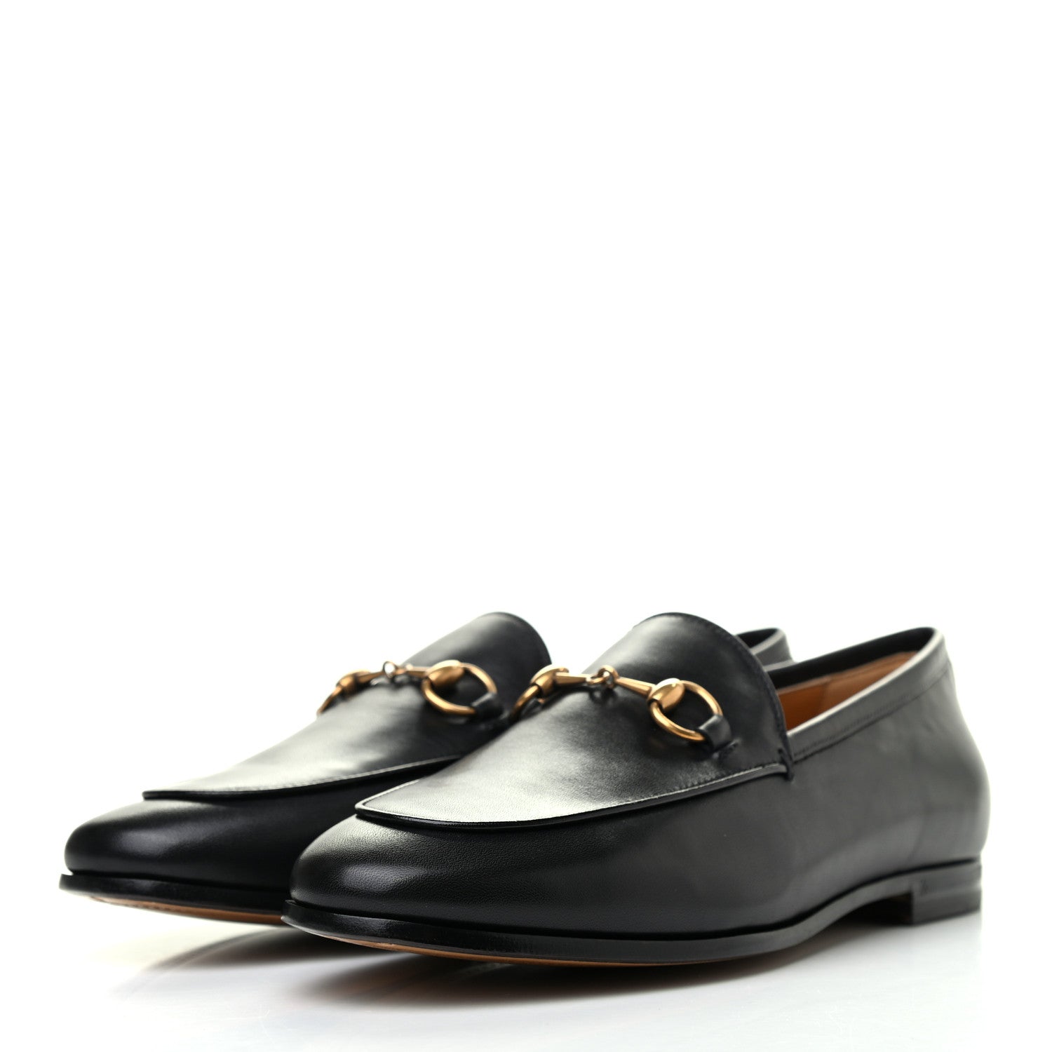 Gucci Calfskin Womens Jordaan Loafers 36.5 Black 3 of 8