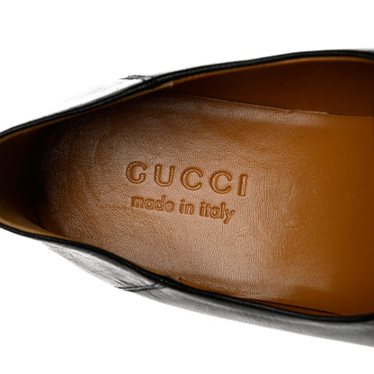 Gucci Goatskin Mens Horsebit Loafers 8 Black 7 of 13