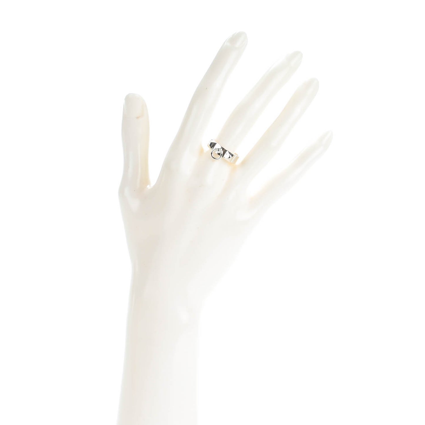 Sterling Silver Collier De Chien Ring PM 52 6