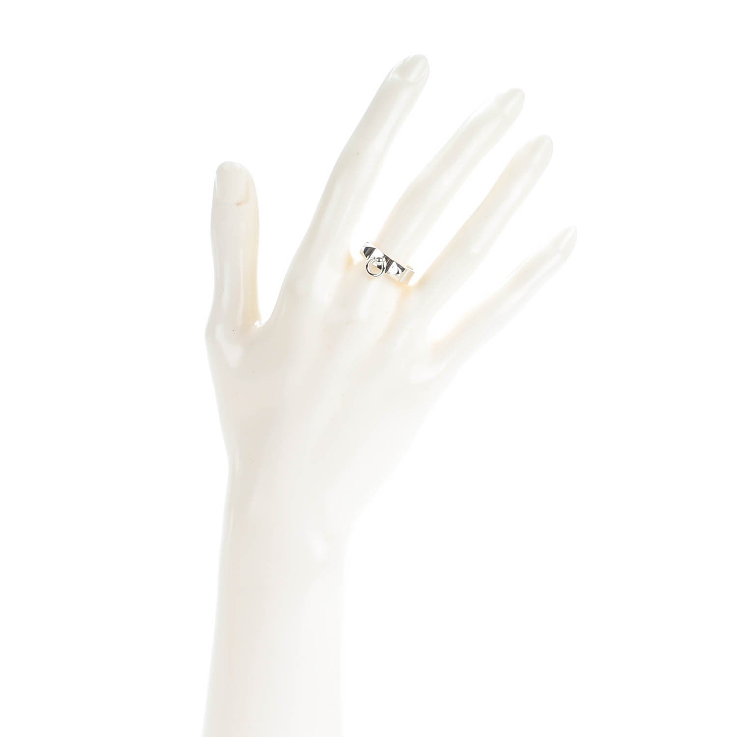 Hermes Sterling Silver Collier De Chien Ring PM 52 6 2 of 6