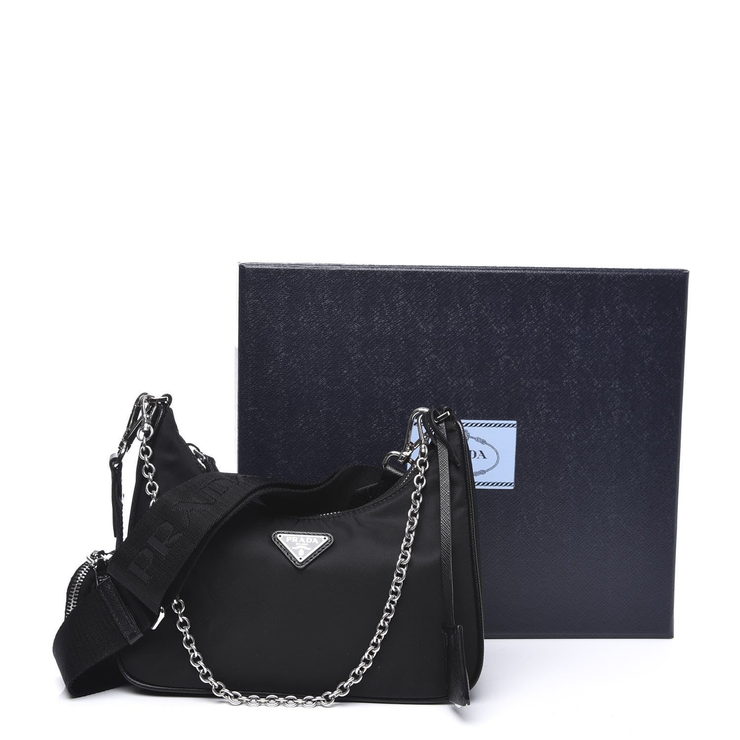 Prada Nylon Re-Edition 2005 Shoulder Bag Black 9 of 9