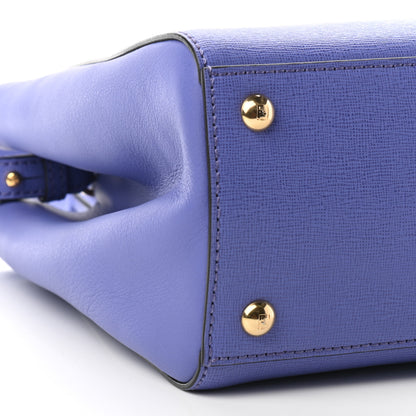 Fendi Vitello Elite Petite 2Jours Tote Viola Cassis 7 of 8