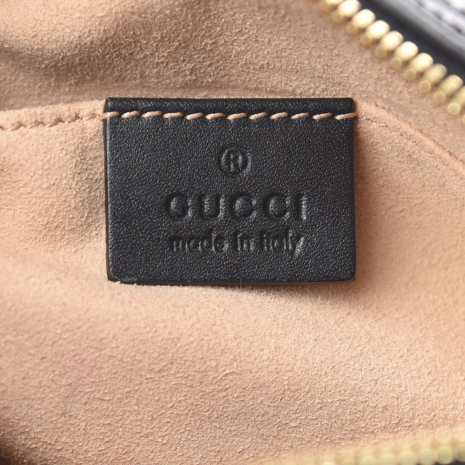 Gucci Suede Small Ophidia Belt Bag 95 38 Black 6 of 10