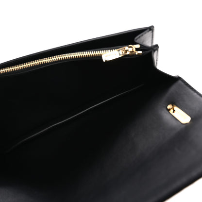 Salvatore Ferragamo Calfskin Suede Studded Aileen Shoulder Bag Black 5 of 9