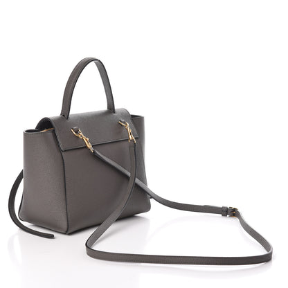 Celine Grained Calfskin Nano Belt Bag Grey 3 of 9