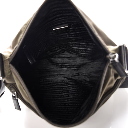 Prada Nylon Vela Flat Messenger Bag Mimetico 7 of 8