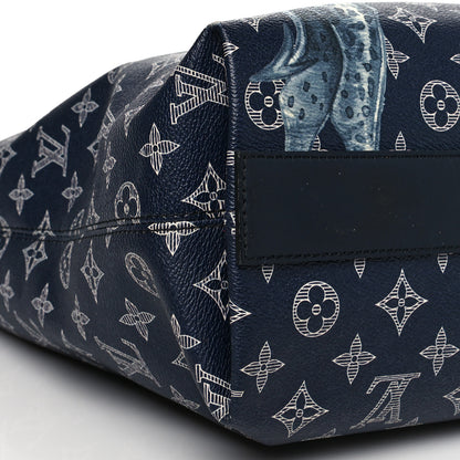 Louis Vuitton Savane Monogram Chapman Atlas Tote Ink 8 of 9