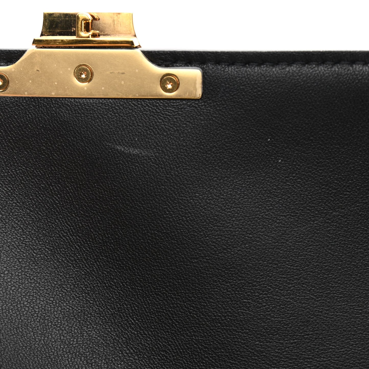 Shiny Calfskin Medium Triomphe Black