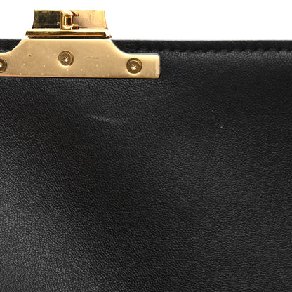 Celine Shiny Calfskin Medium Triomphe Black 13 of 15