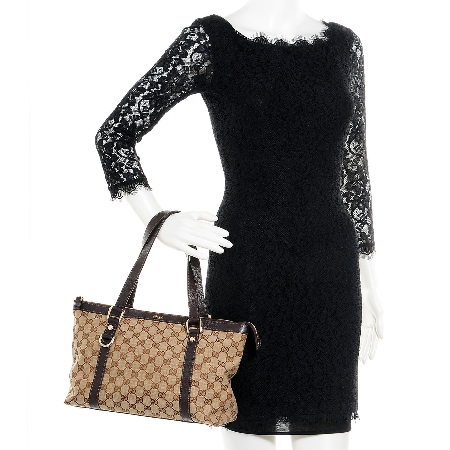 Monogram Medium Abbey Tote Brown