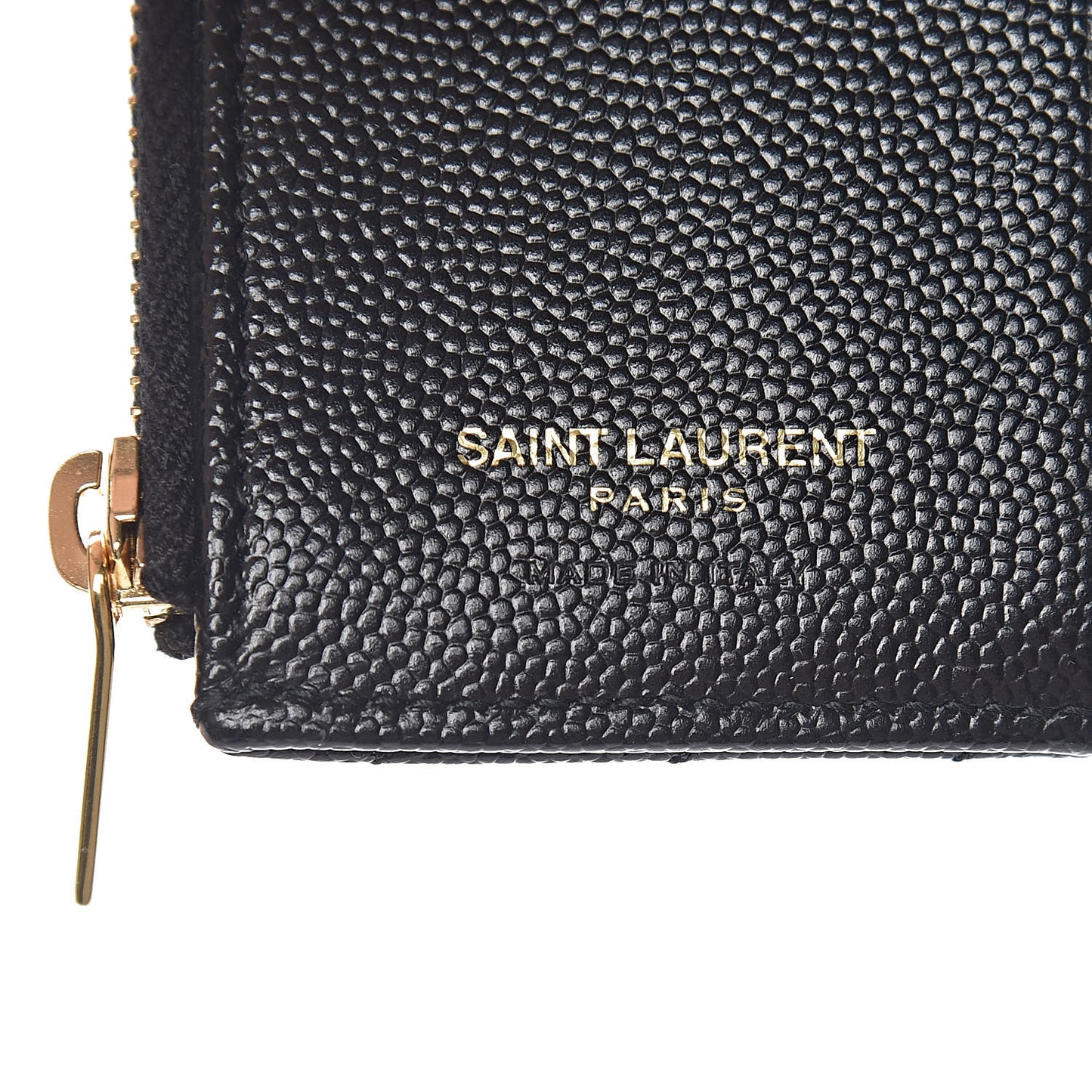 Grain De Poudre Matelasse Chevron Monogram Zipped Card Case Black