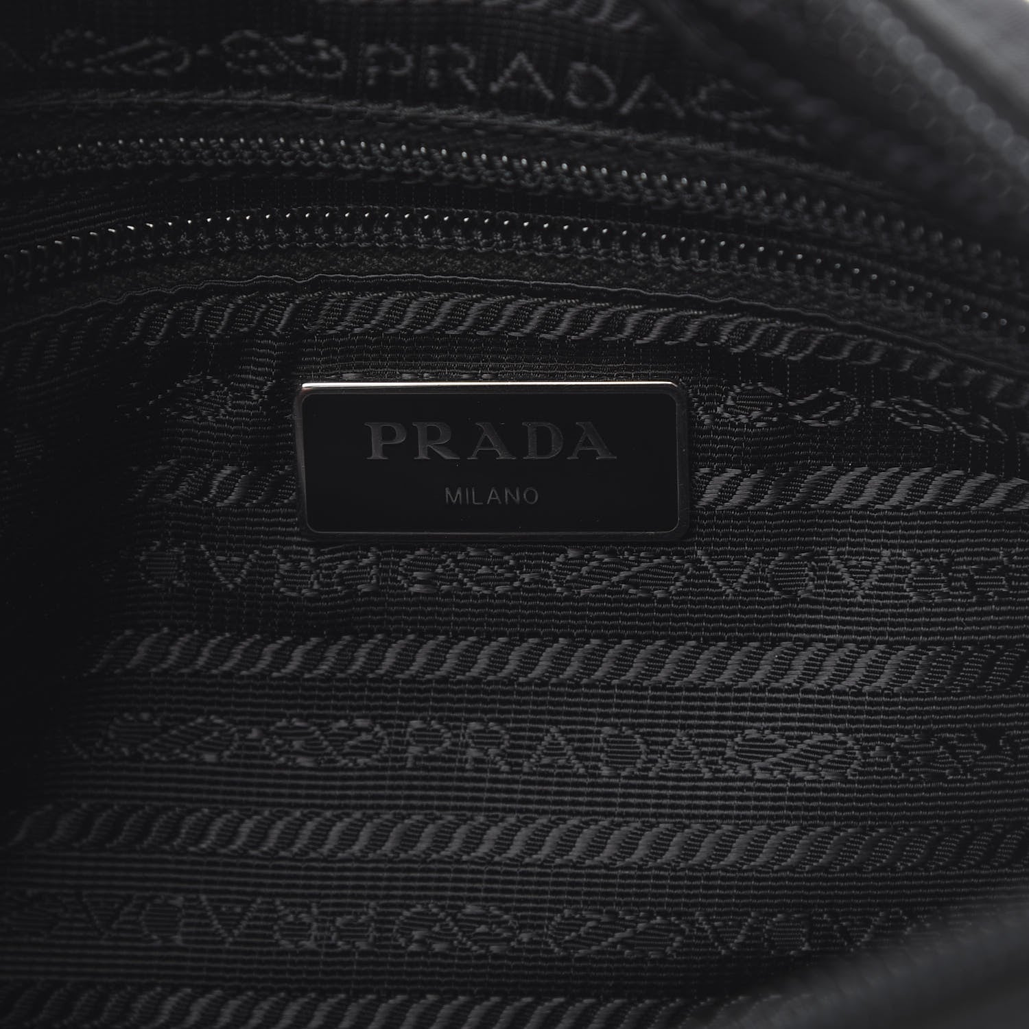 Prada Tessuto Nylon Studded New Vela Shoulder Bag Black Fuoco 6 of 11