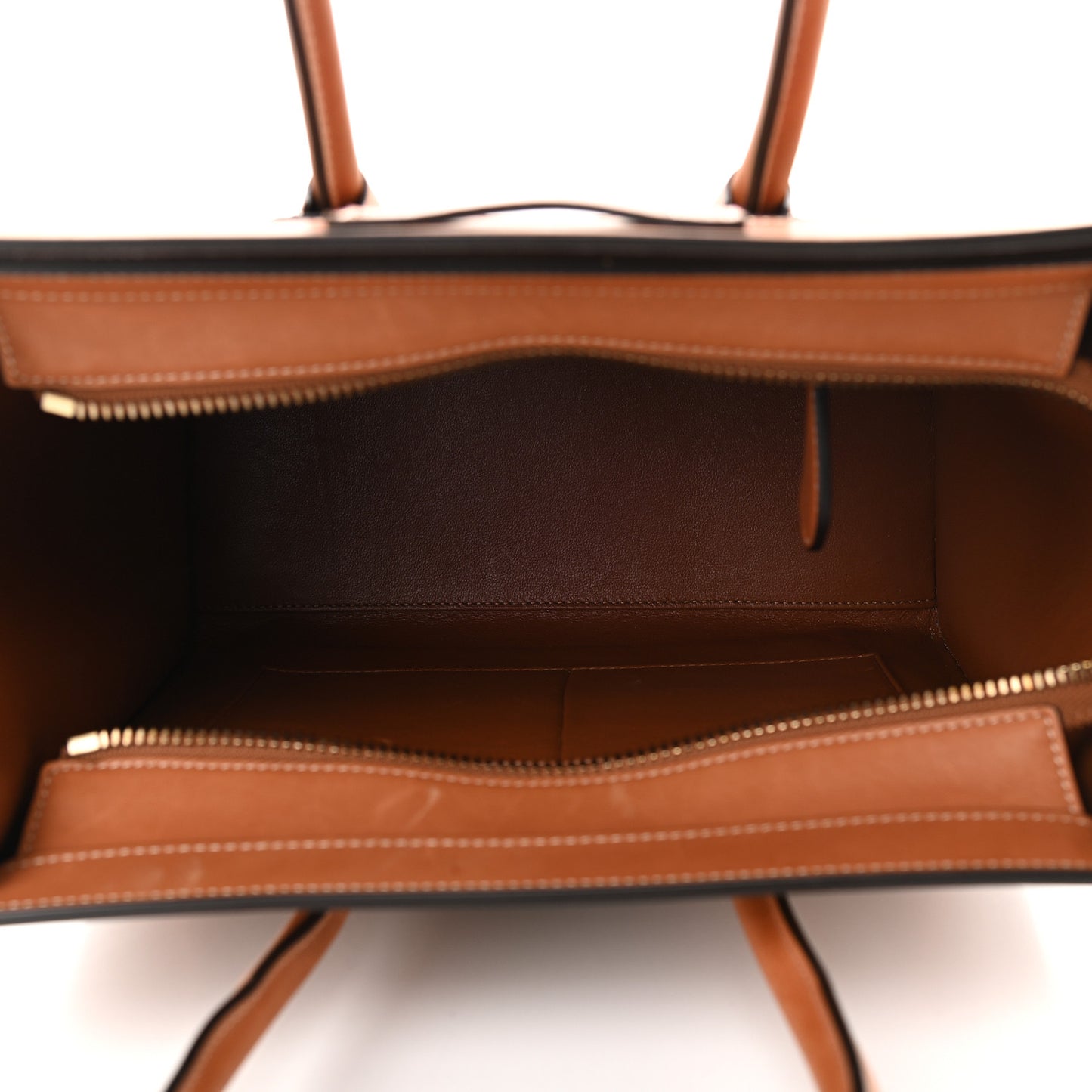 Textile Smooth Calfskin Micro Luggage Multicolor Khaki Tan