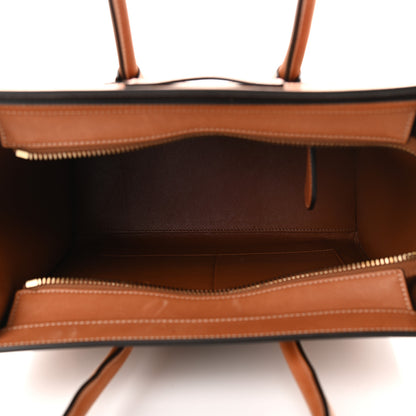 Celine Textile Smooth Calfskin Micro Luggage Multicolor Khaki Tan 4 of 10