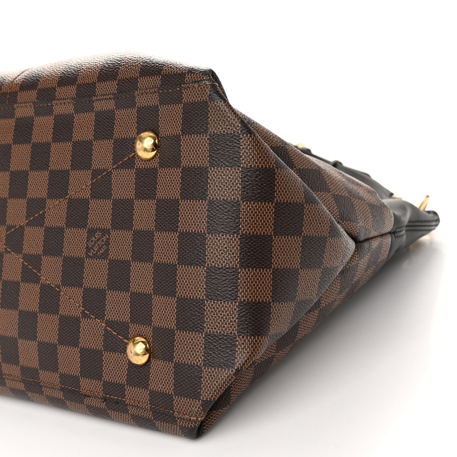 Louis Vuitton Damier Ebene Calfskin Maida Black 9 of 10