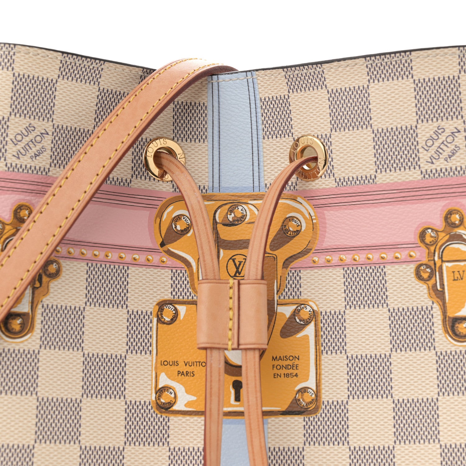 Louis Vuitton Damier Azur Summer Trunks Neonoe 7 of 10