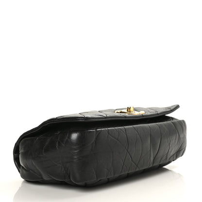 Chanel Aged Calfskin Quilted Medium Pondichery Flap Black 3 of 9
