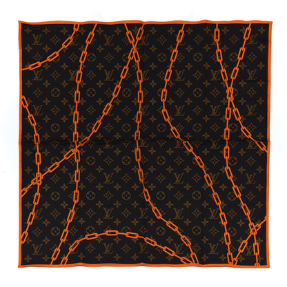 Louis Vuitton Cotton Monogram Solar Ray Bandana Scarf Orange 1 of 3